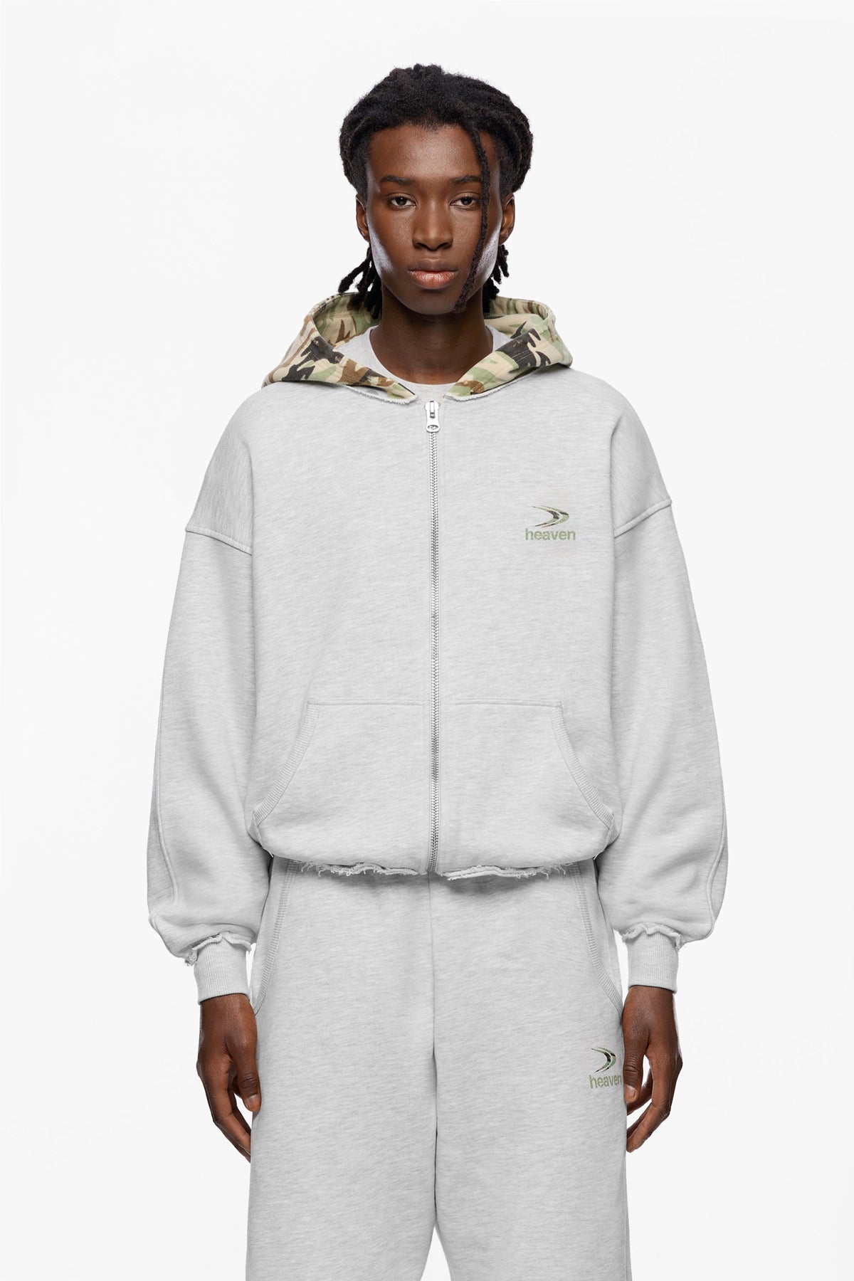 Camo Cap Zip Hoodie