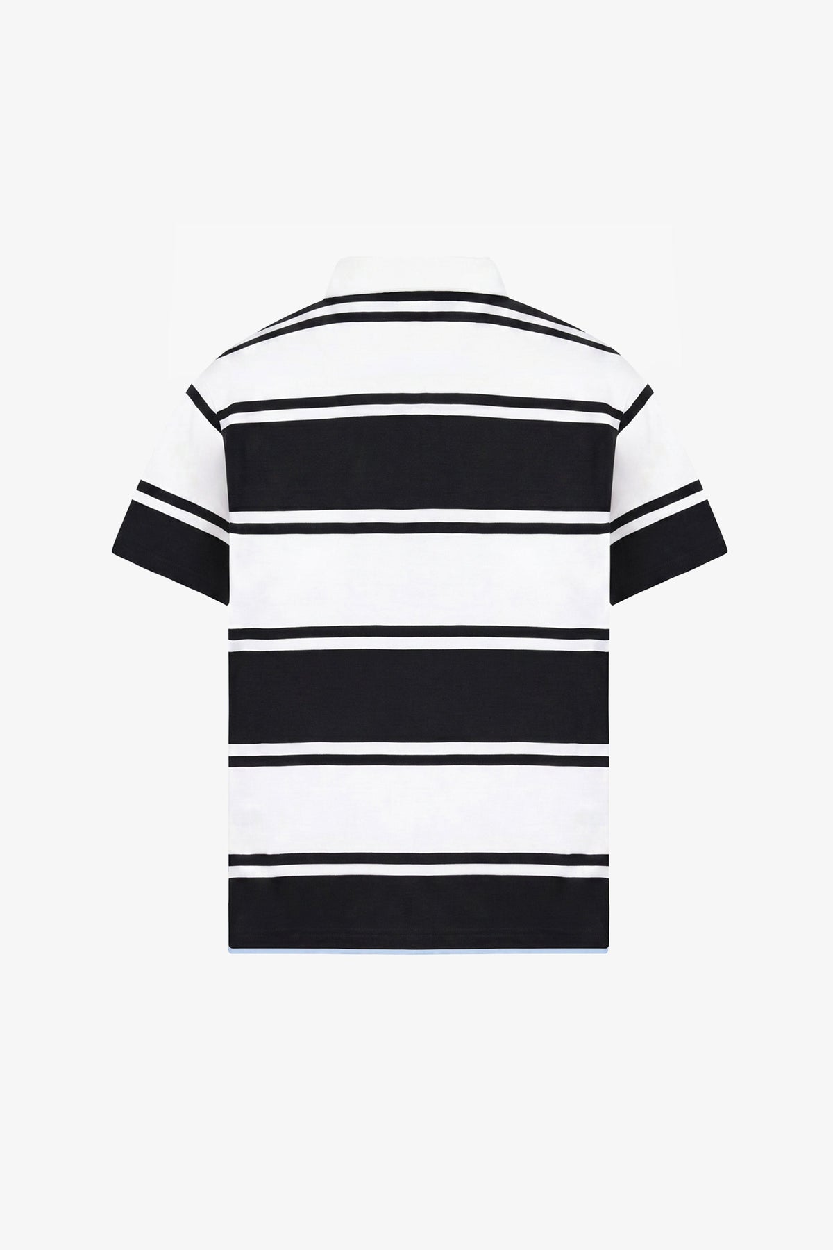 Striped Script Polo T-Shirt