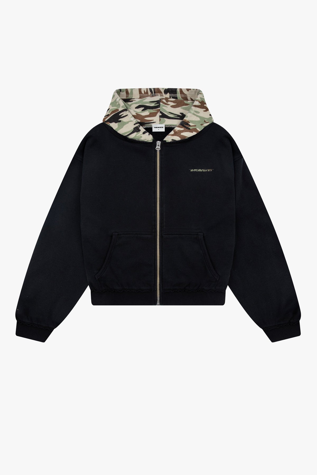 Camo Cap Zip Hoodie