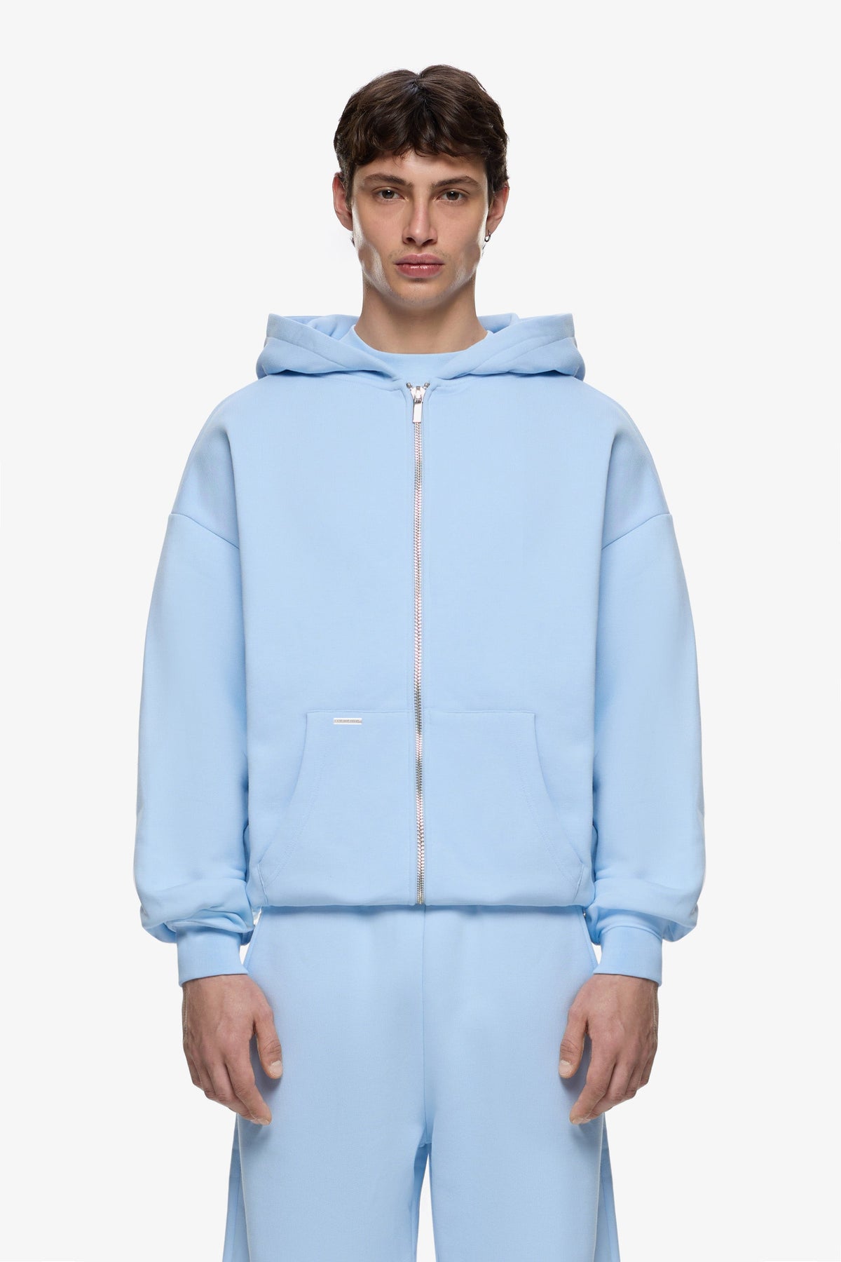 Heavy Blank Zip Hoodie