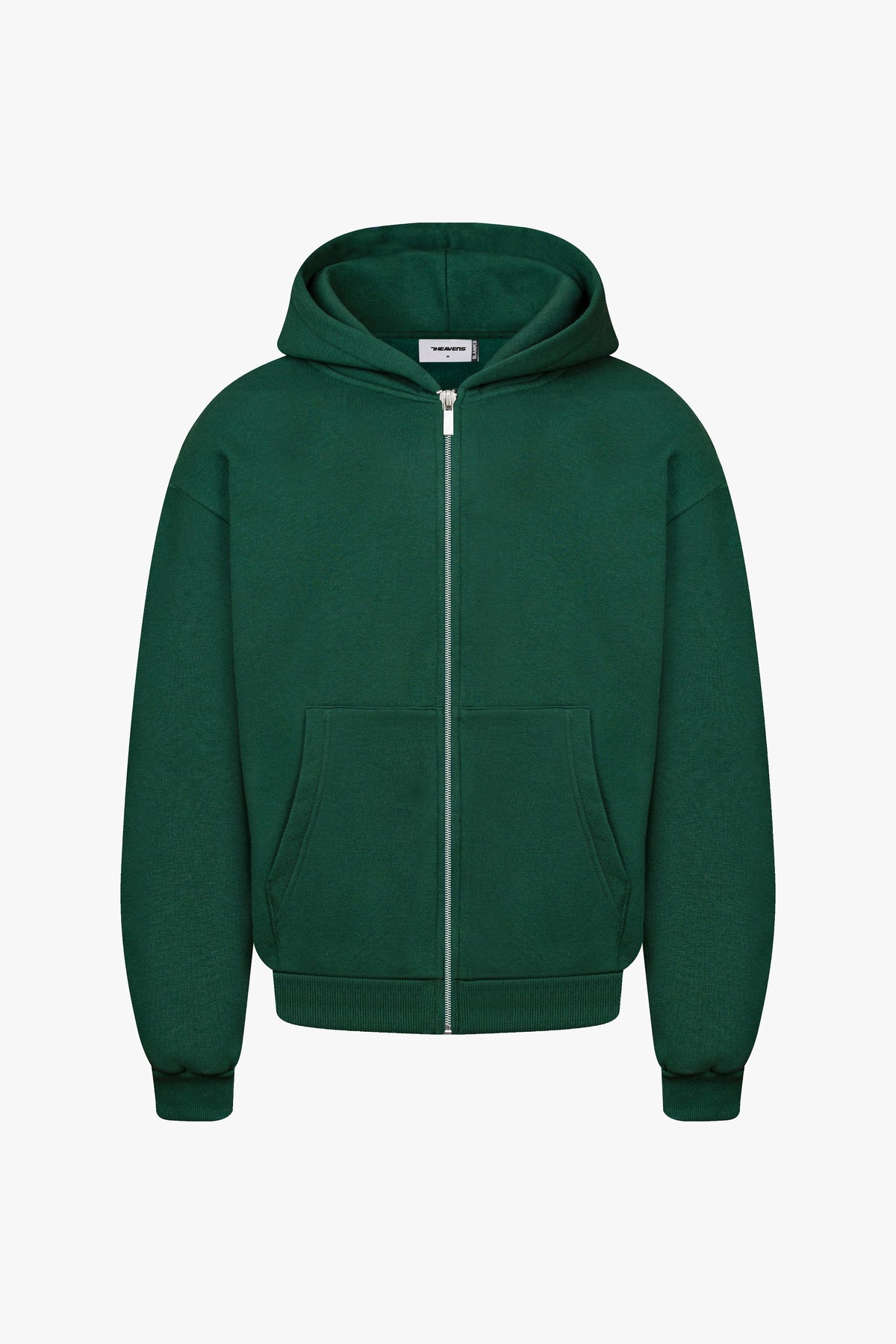 Heavy Blank Zip Hoodie