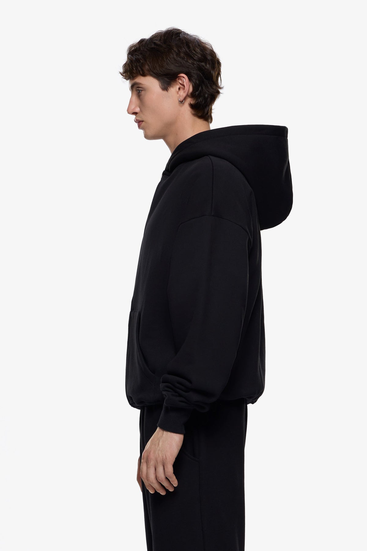 Heavy Blank Zip Hoodie
