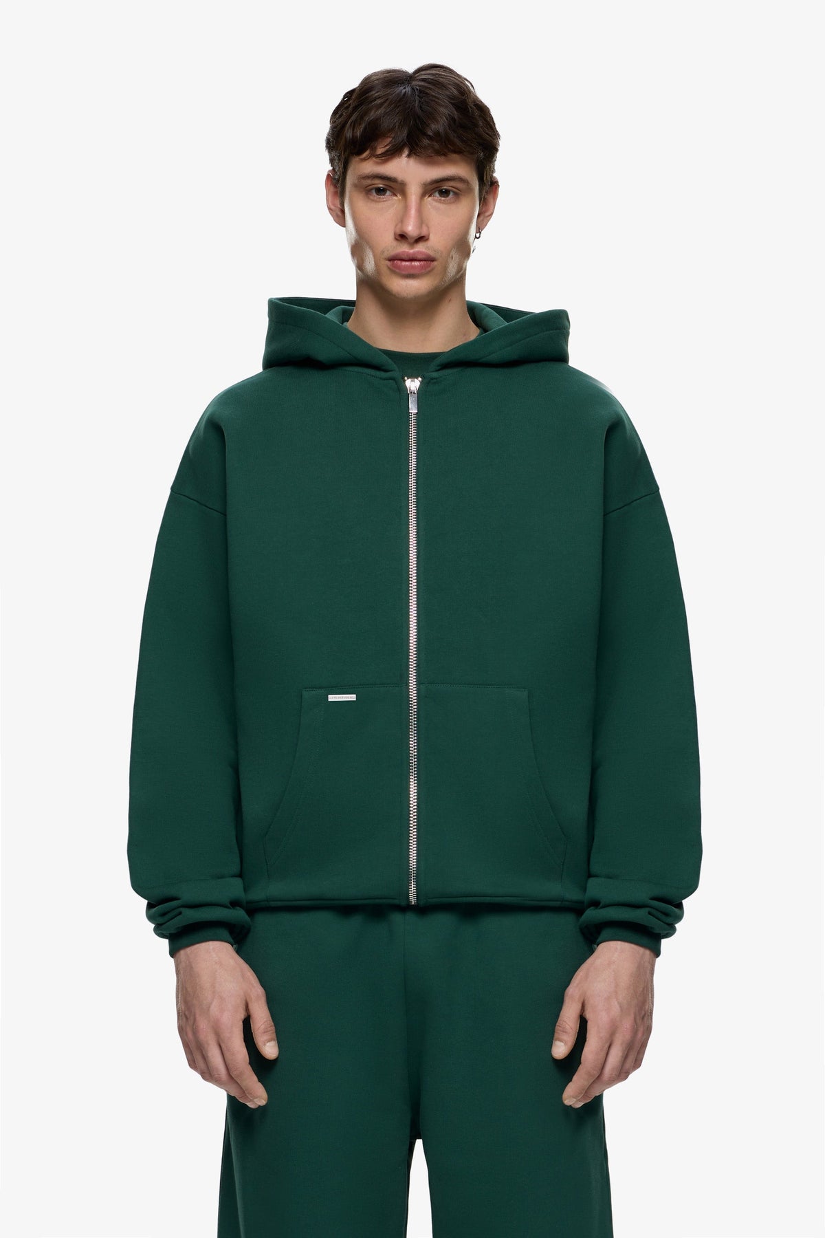 Heavy Blank Zip Hoodie