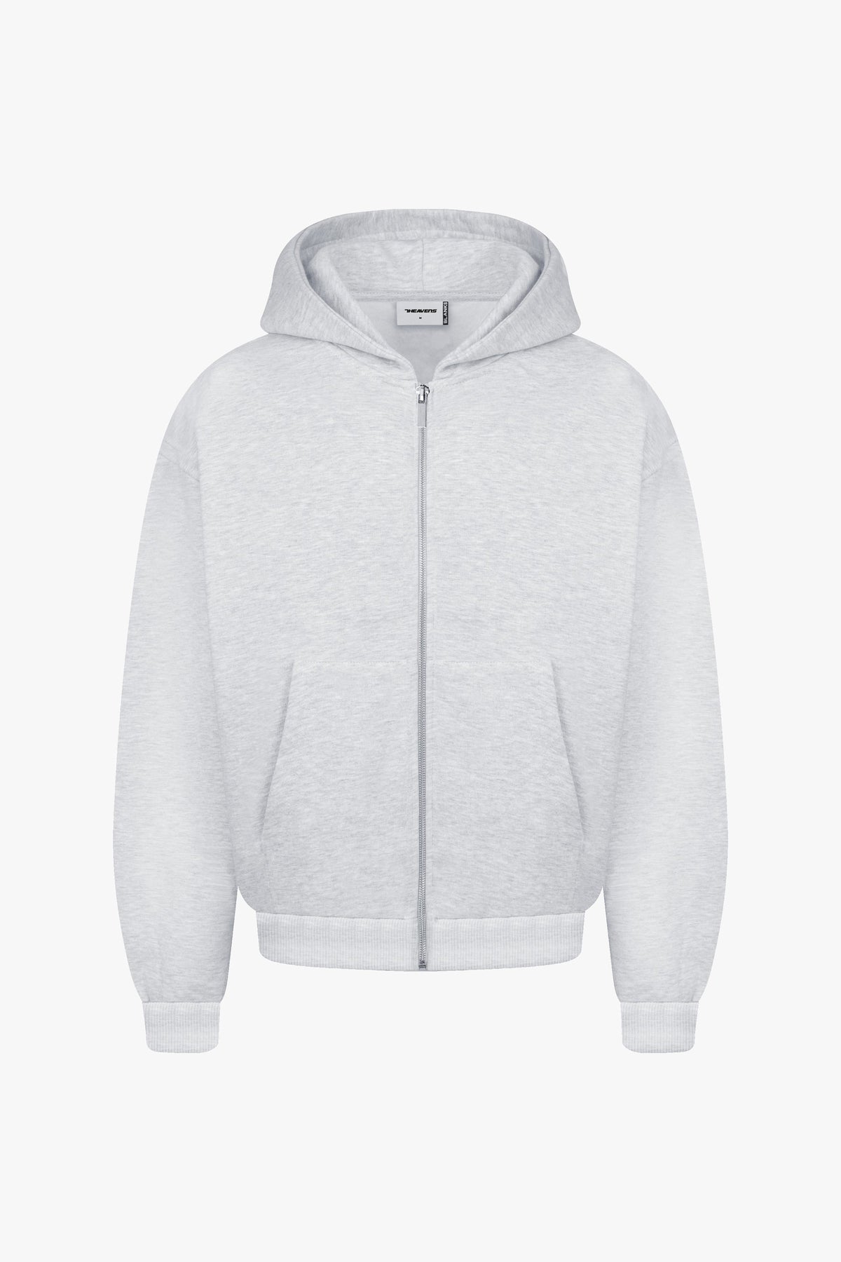 Heavy Blank Zip Hoodie