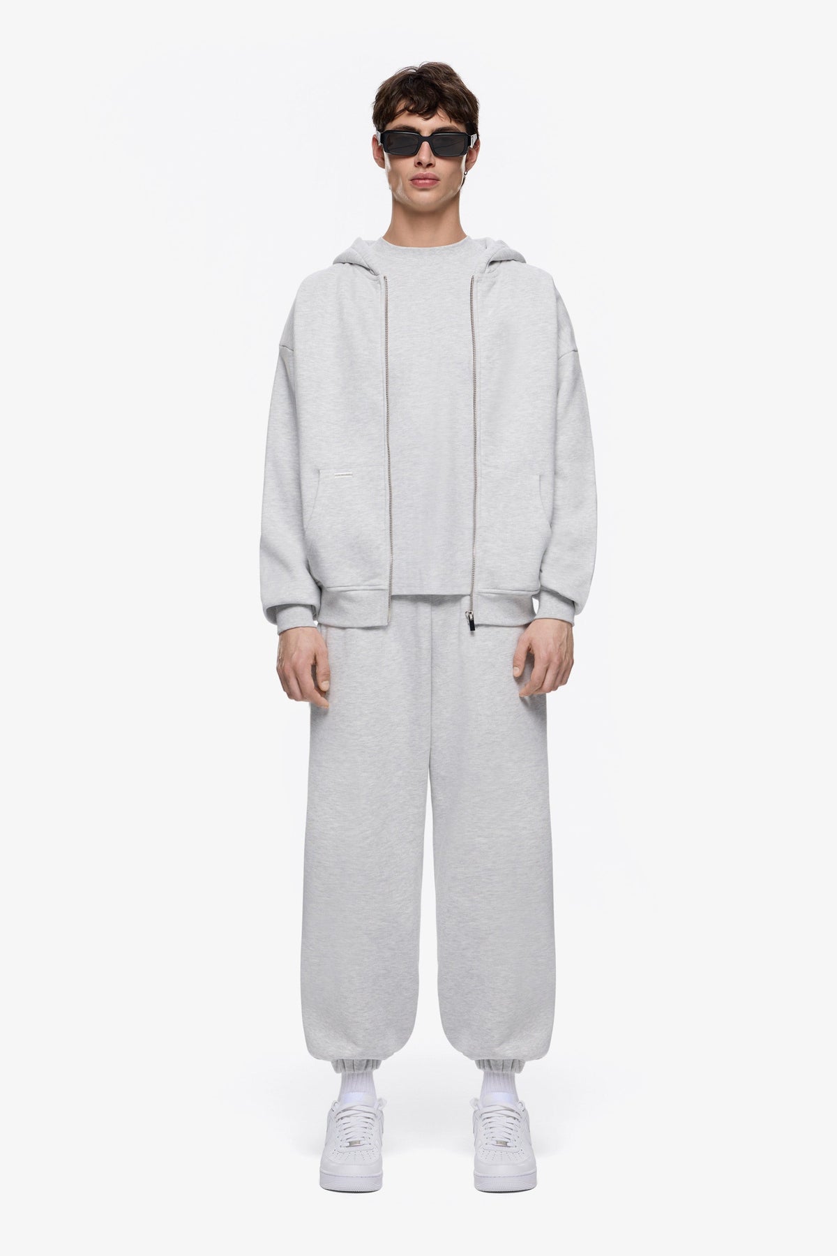 Heavy Blank Zip Hoodie