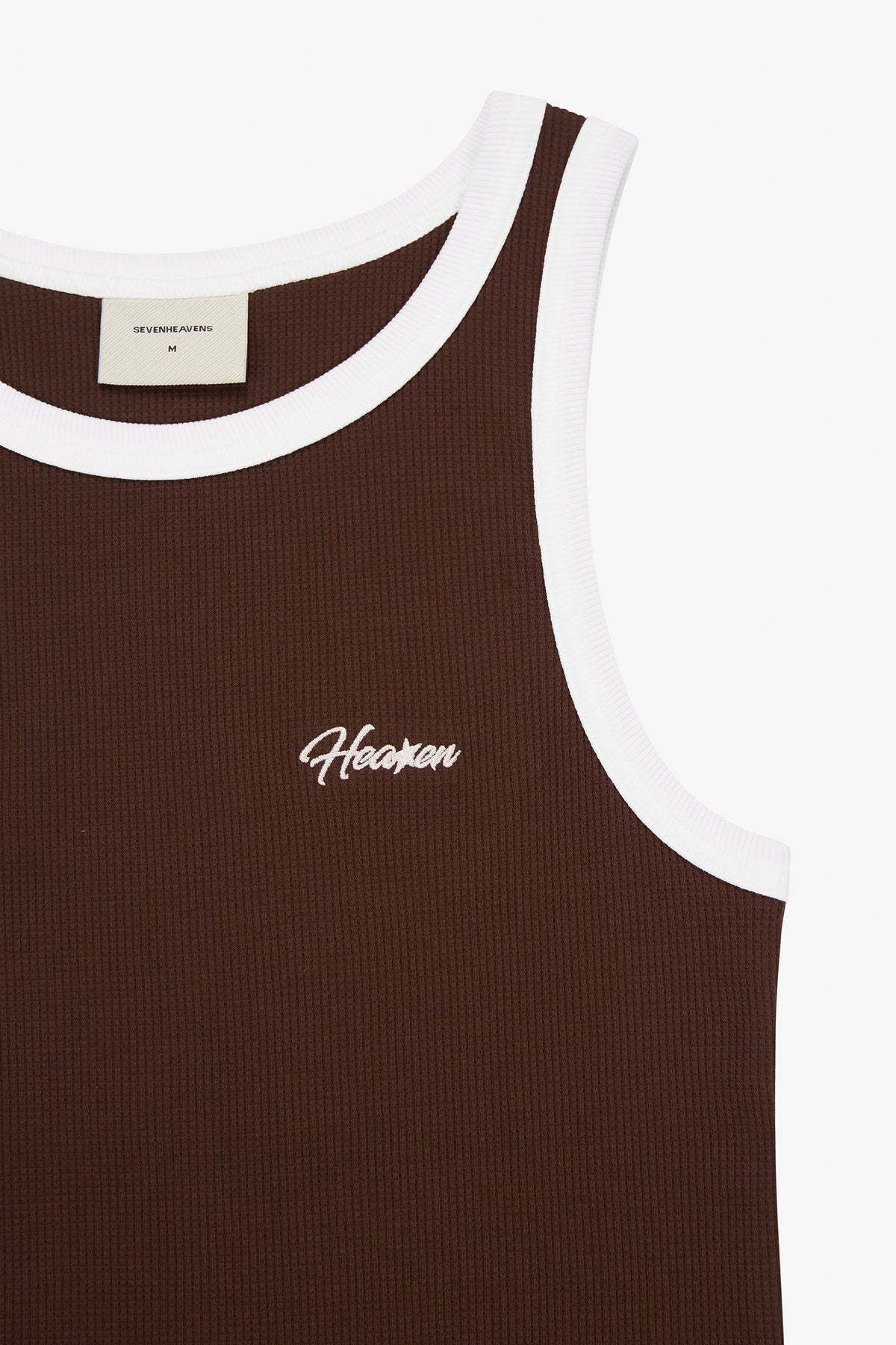 Script Waffle Tank Top