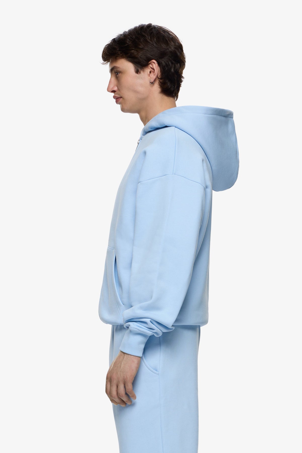 Heavy Blank Zip Hoodie