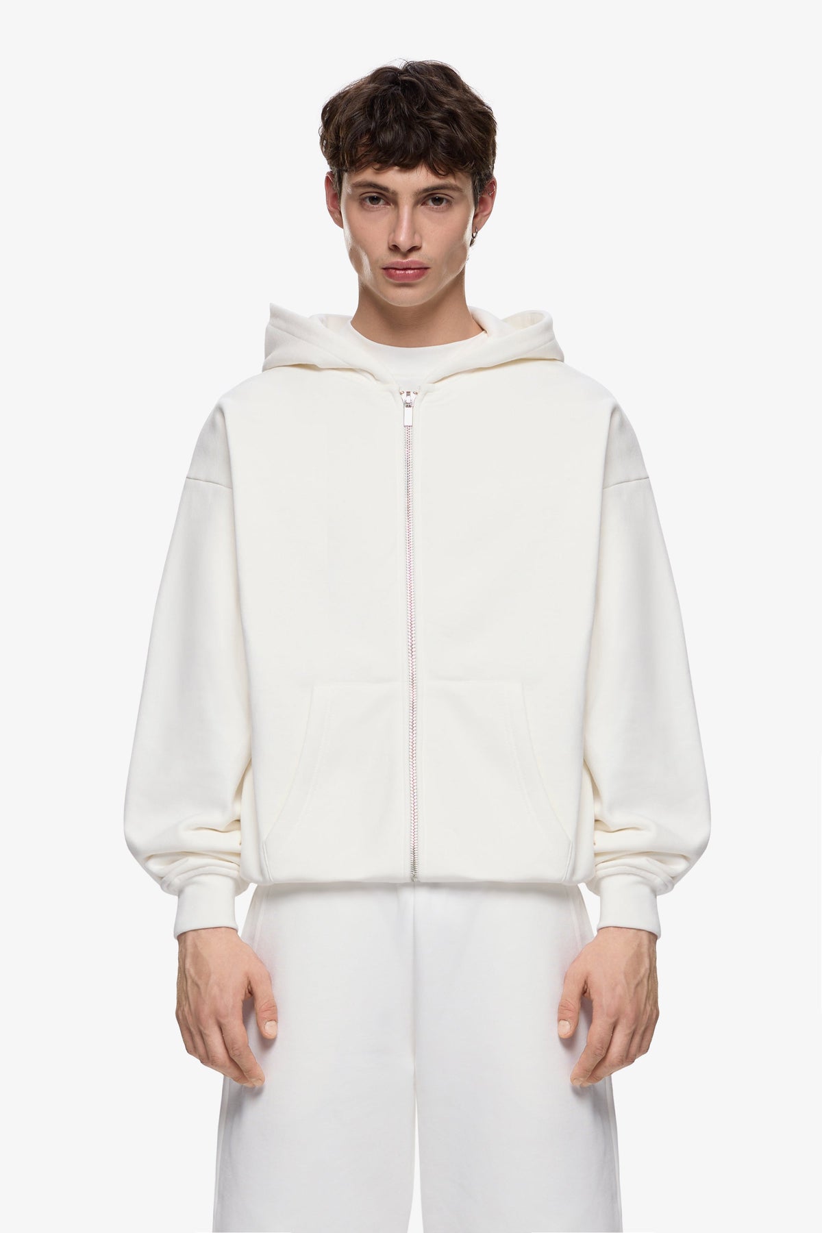 Heavy Blank Zip Hoodie