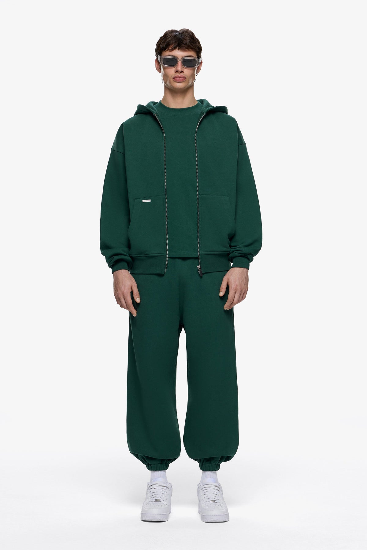Heavy Blank Zip Hoodie