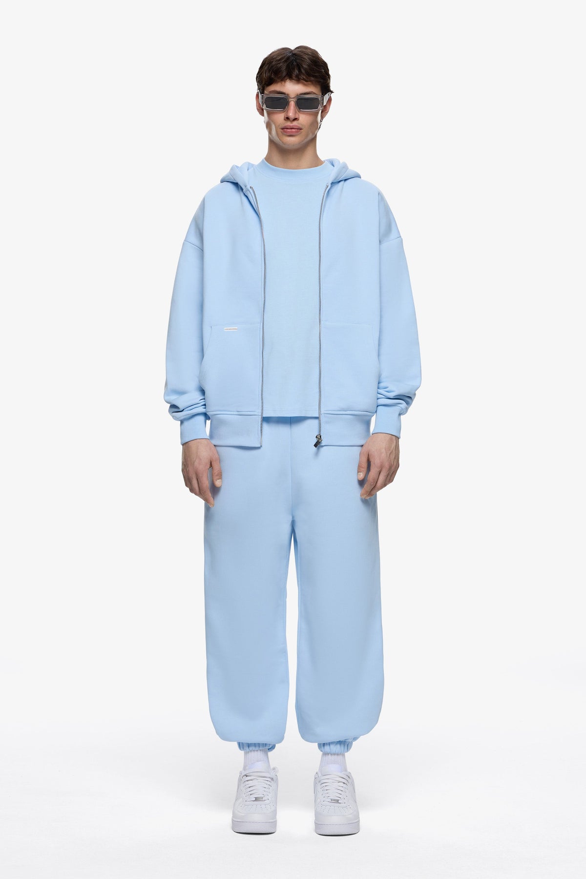 Heavy Blank Zip Hoodie