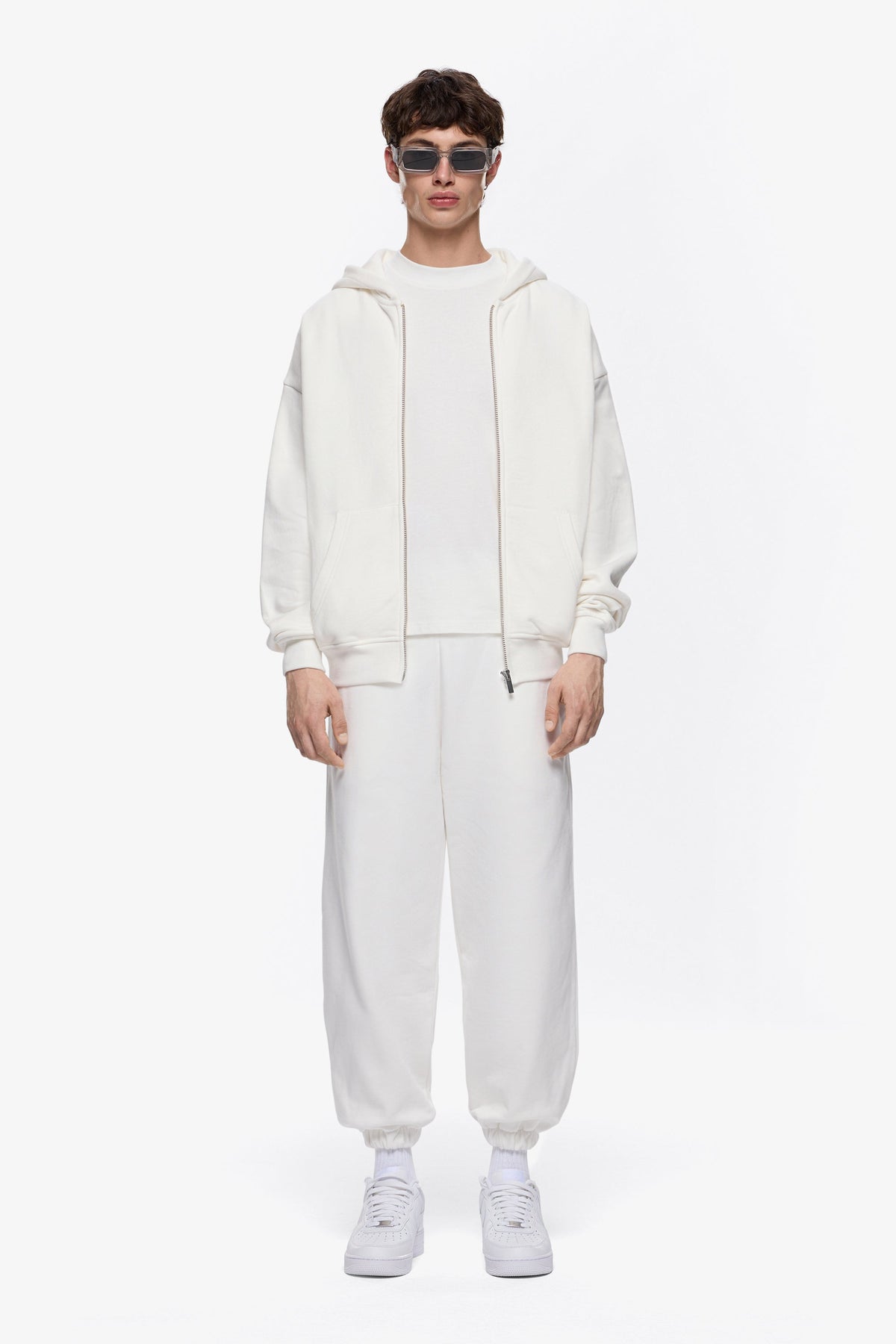 Heavy Blank Zip Hoodie