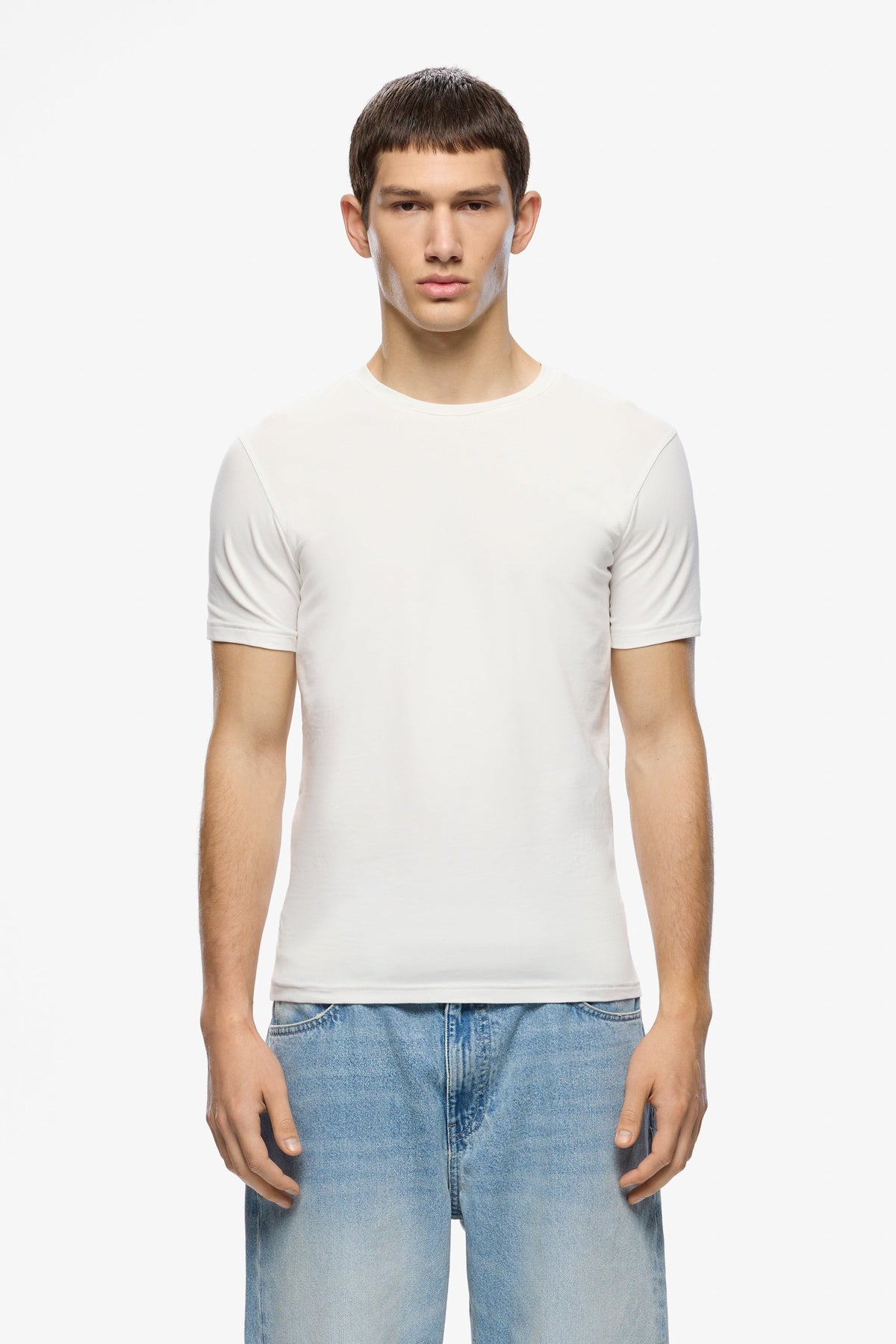 Slim T-Shirt - Cream / XXS