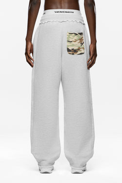 Camo Pocket Open Leg Jogger