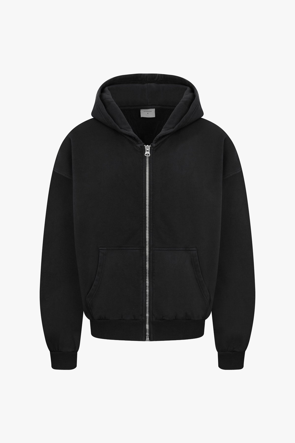 Washed Blank Zip Hoodie
