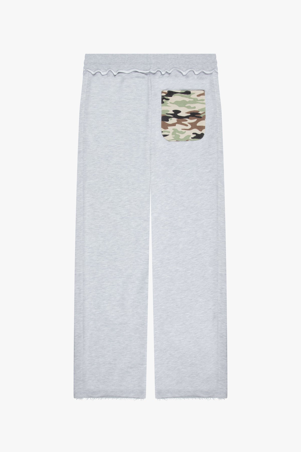 Camo Pocket Open Leg Jogger