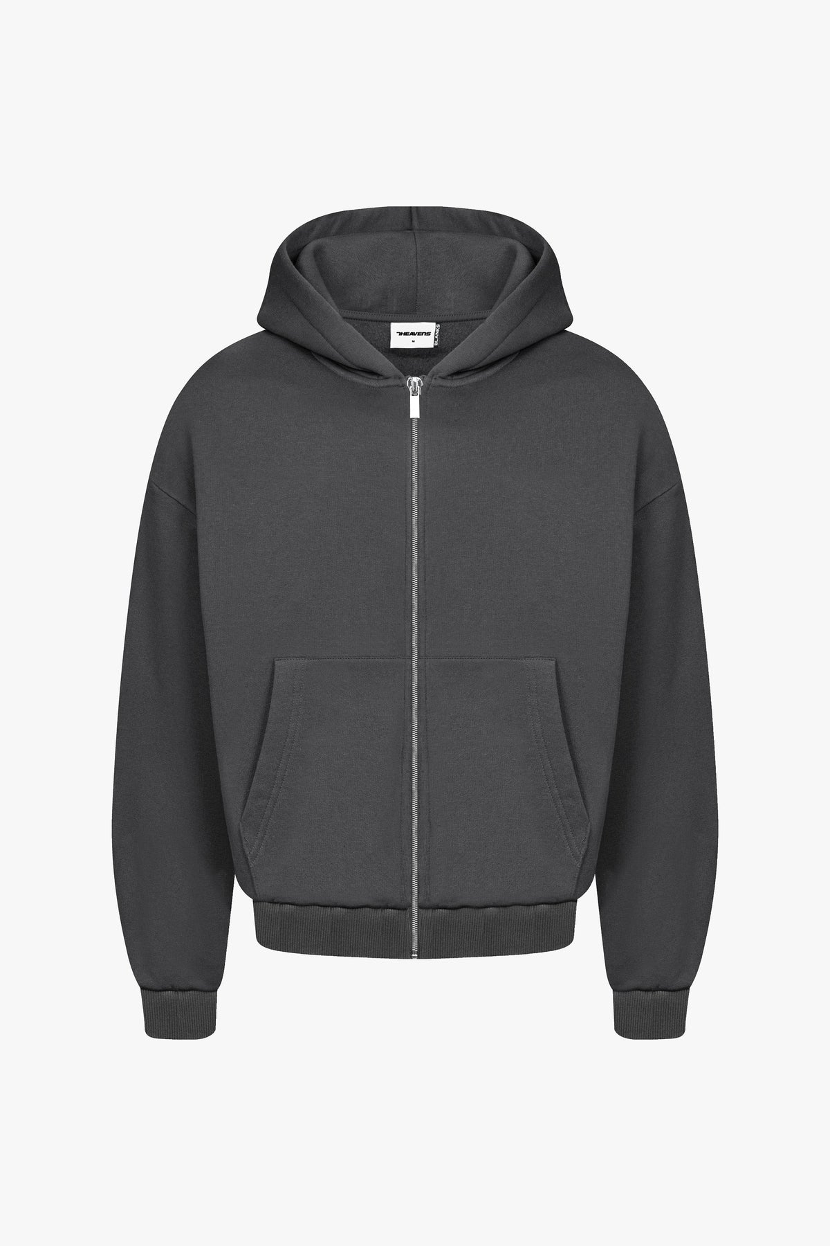 Heavy Blank Zip Hoodie