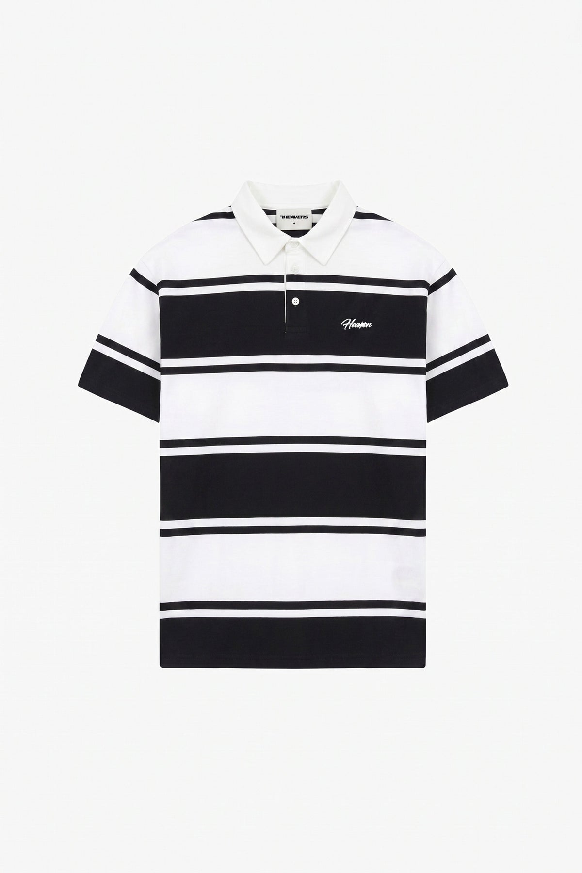 Striped Script Polo T-Shirt