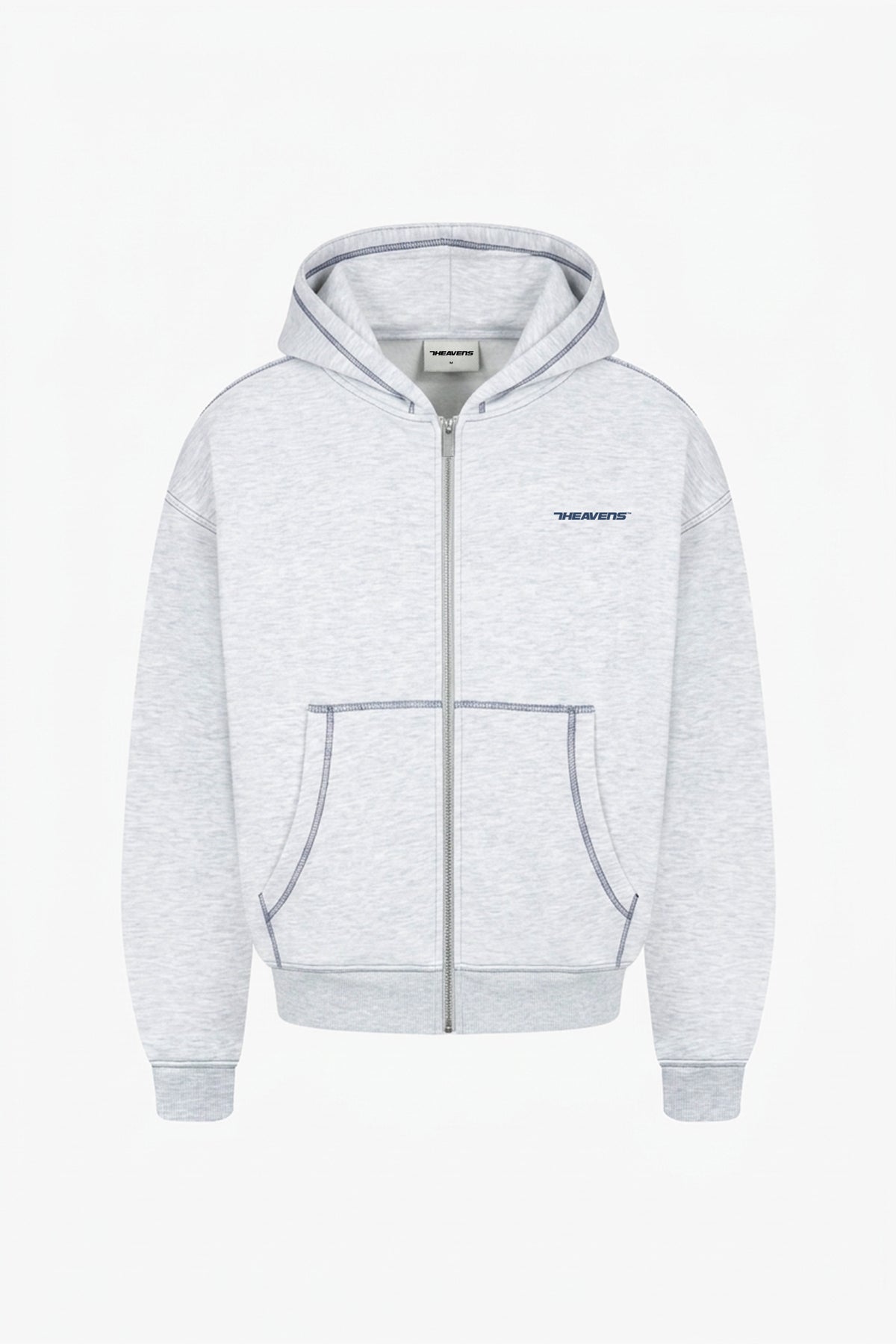 Contrast Zip Hoodie