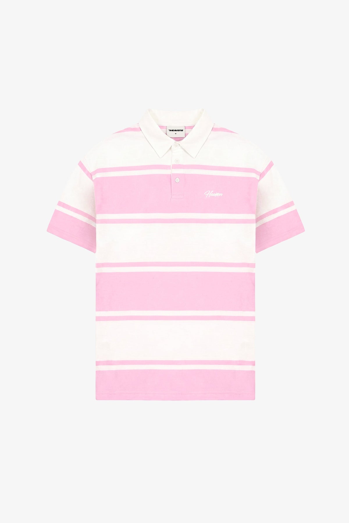 Striped Script Polo T-Shirt