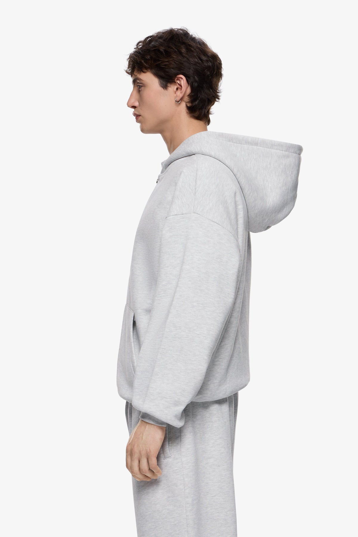 Heavy Blank Zip Hoodie
