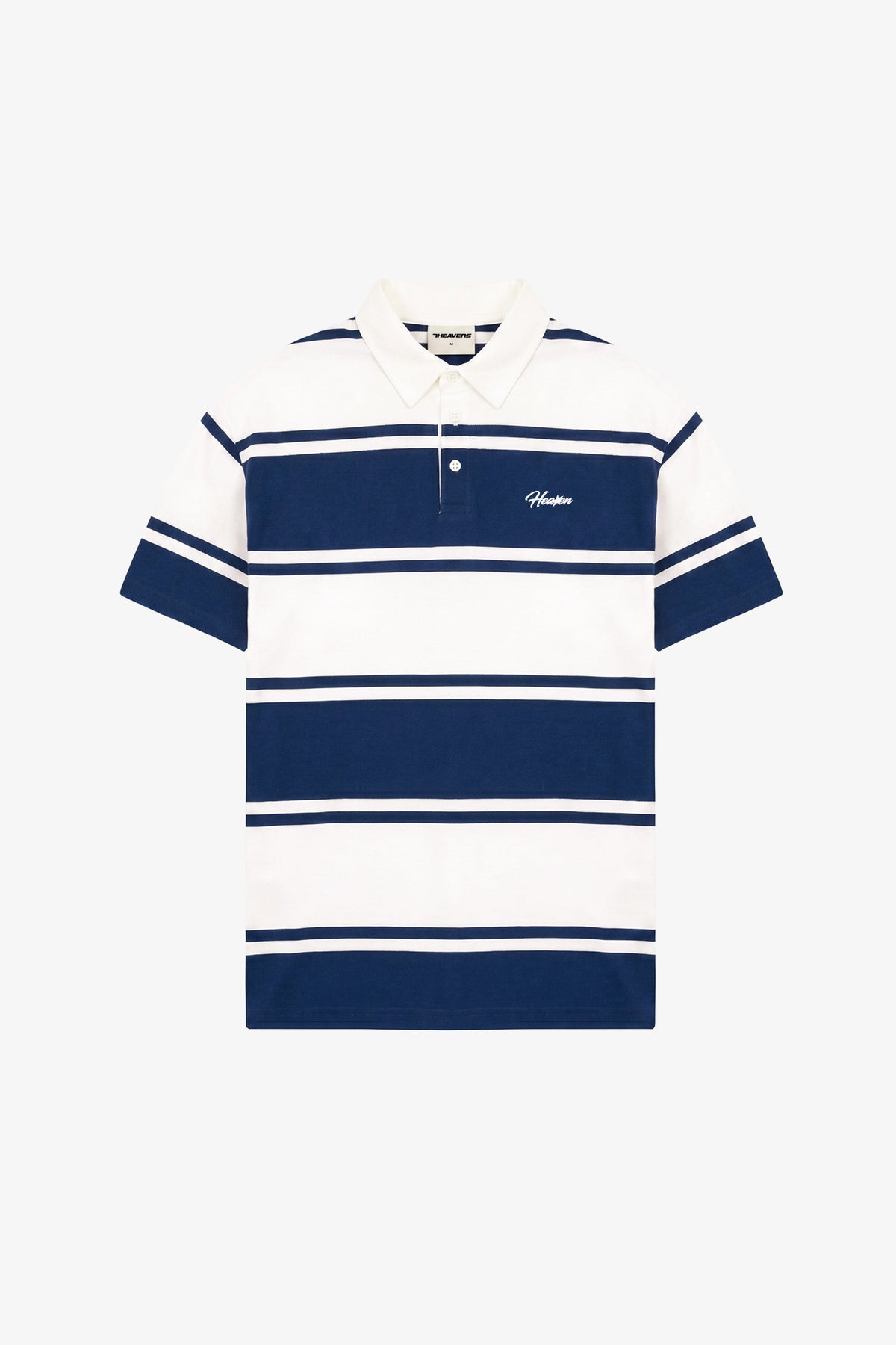 Striped Script Polo T-Shirt