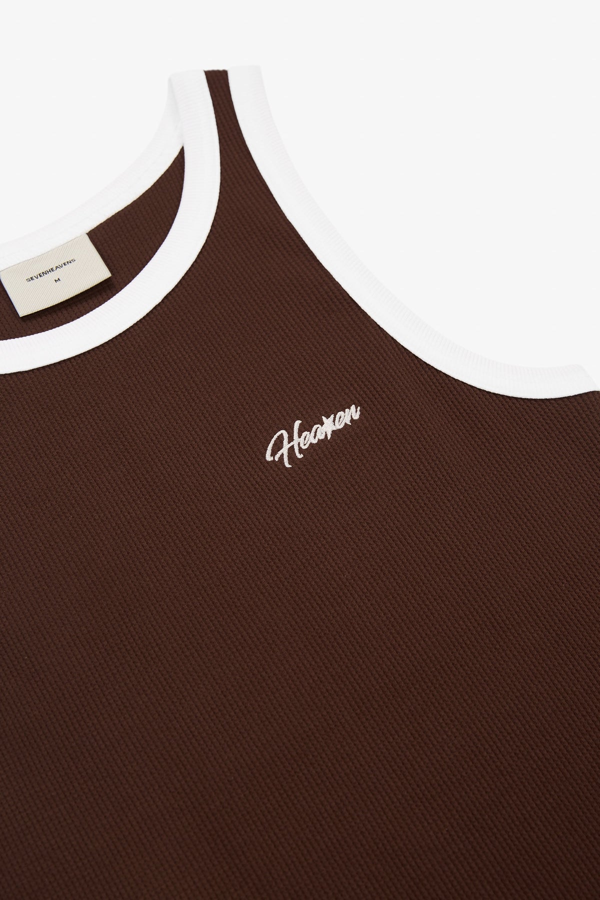 Script Waffle Tank Top