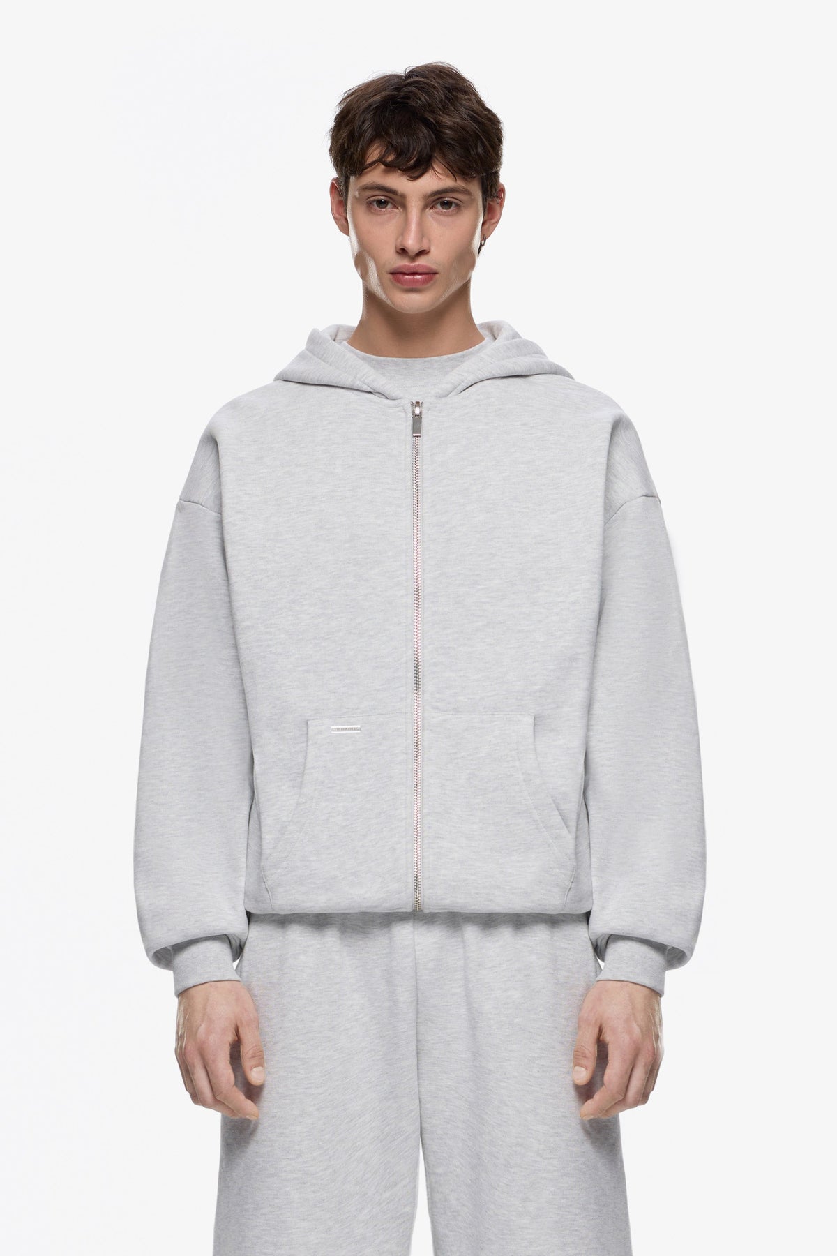 Heavy Blank Zip Hoodie