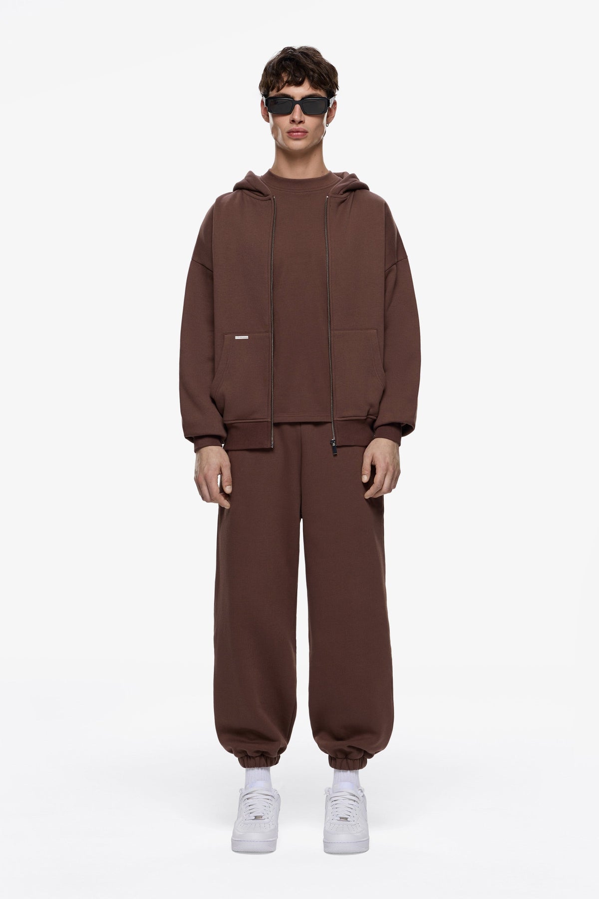 Heavy Blank Zip Hoodie
